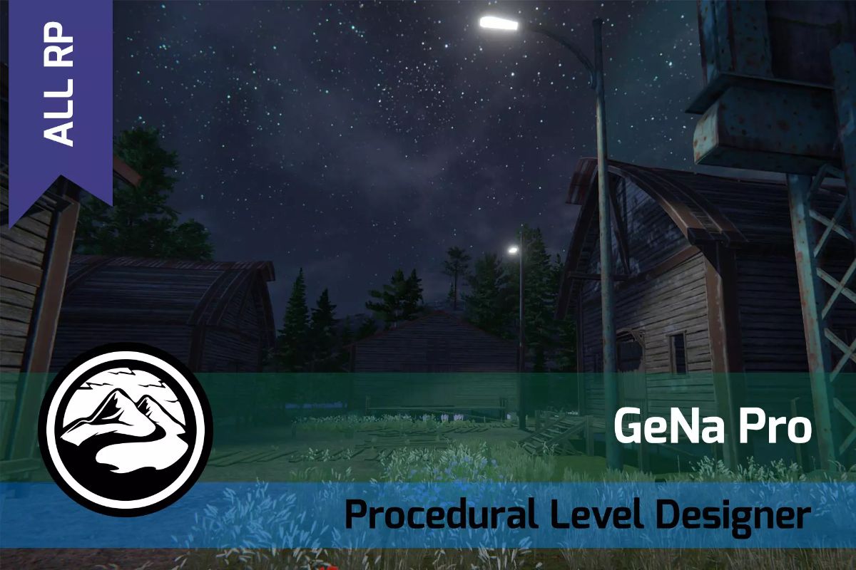 GeNa Pro - Terrains, Villages, Roads & Rivers 3.4.0场景创建工具