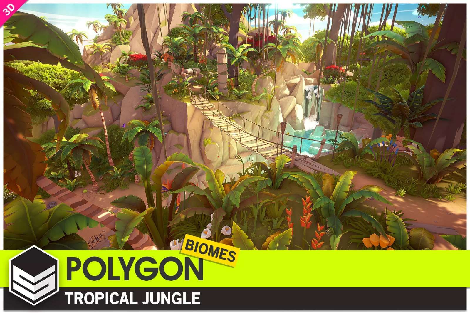 POLYGON Tropical Jungle - Nature Biomes - Low Poly 3D Art by Synty 1.05